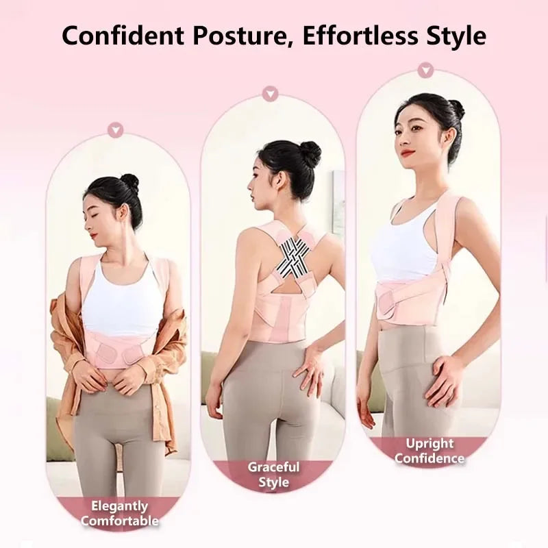 Correcteur de posture |   Ceinture de soutien du dos réglable