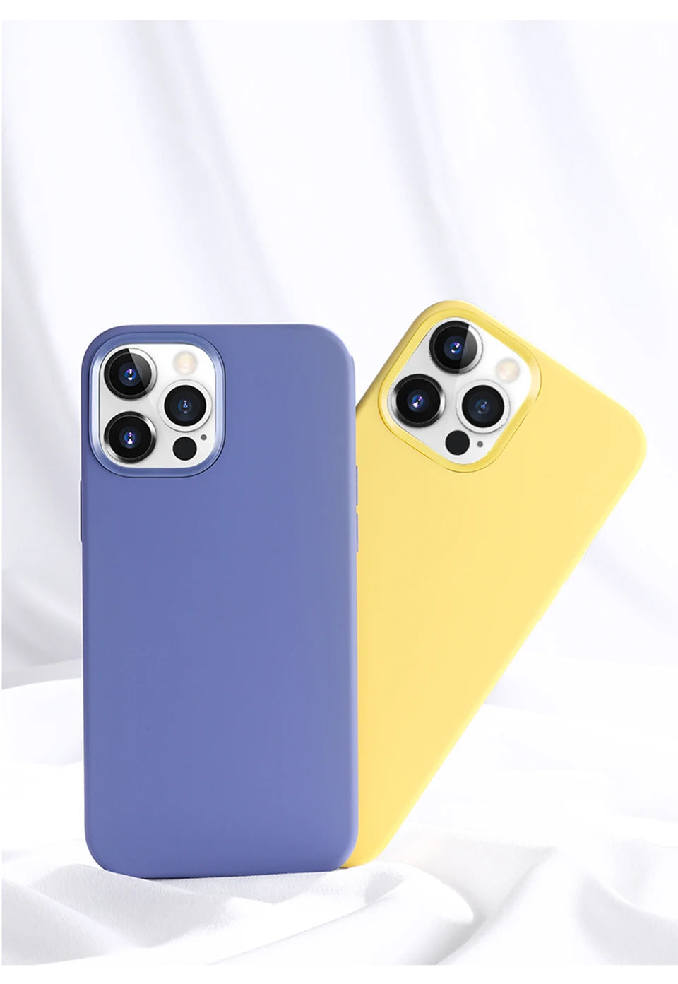 Coque de téléphone en Silicone liquide de luxe pour APPLE iPhone 11 13 12 14 15 16 Pro Max, housse de protection antichoc