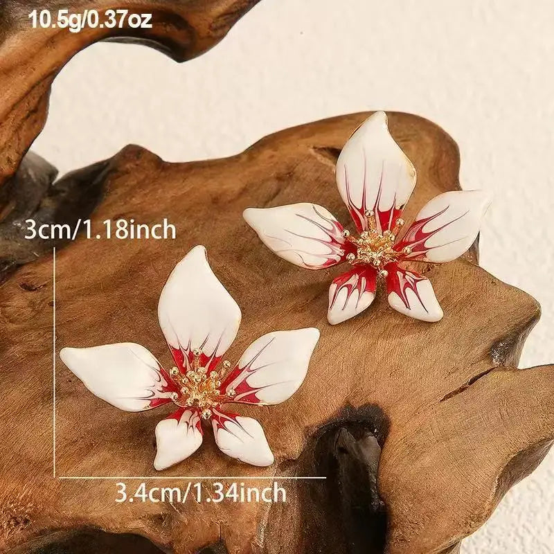 1 paire de nouvelles boucles d'oreilles en forme de fleur pour femmes, design rétro élégant, bijoux tendance, boucles d'oreilles pour femmes, à porter au quotidien
