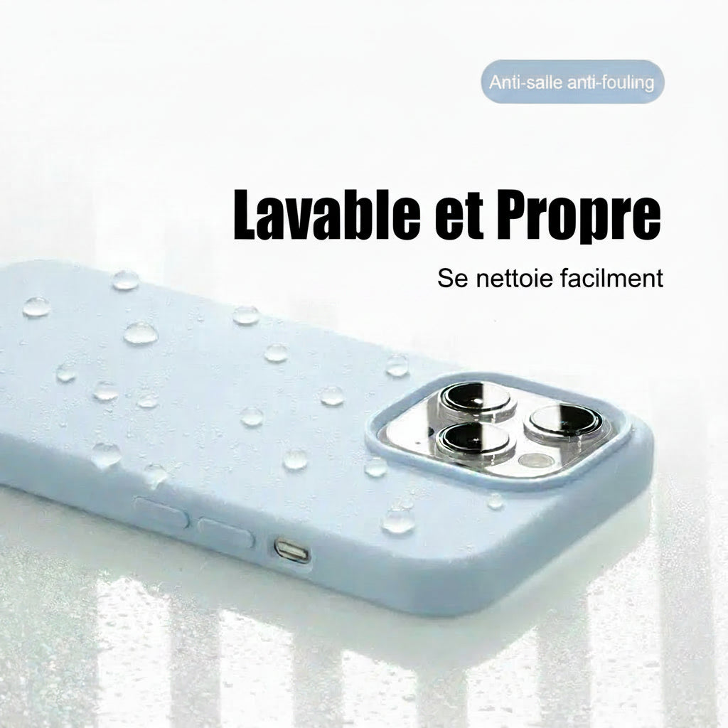 Coque de téléphone en Silicone liquide de luxe pour APPLE iPhone 11 13 12 14 15 16 Pro Max, housse de protection antichoc