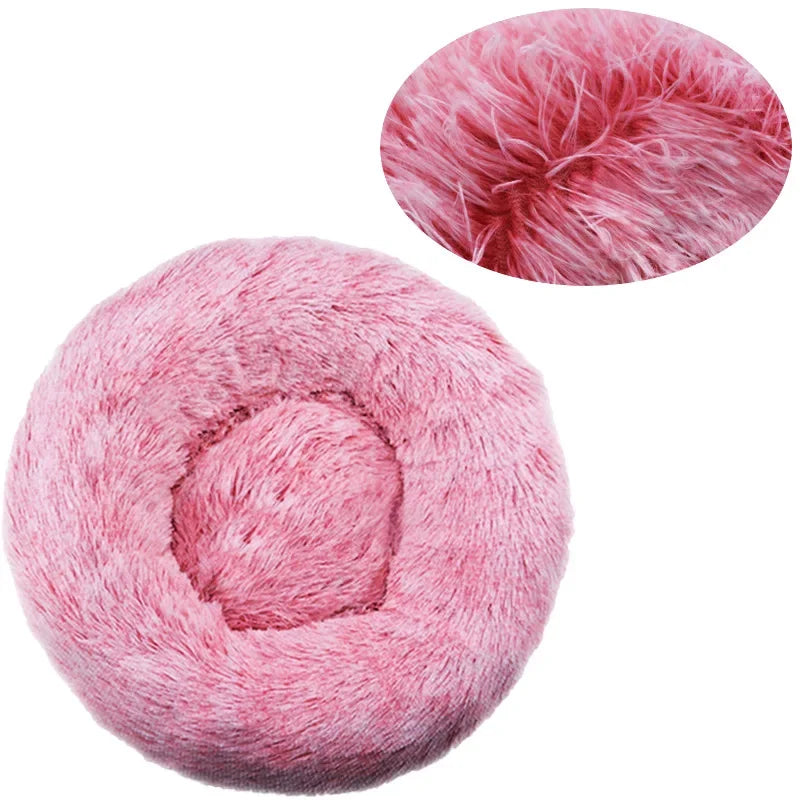 Lit rond pour animaux de compagnie, 40 à 90cm, 6 tailles, pour grand chien, lit Super doux pour chats & chiens