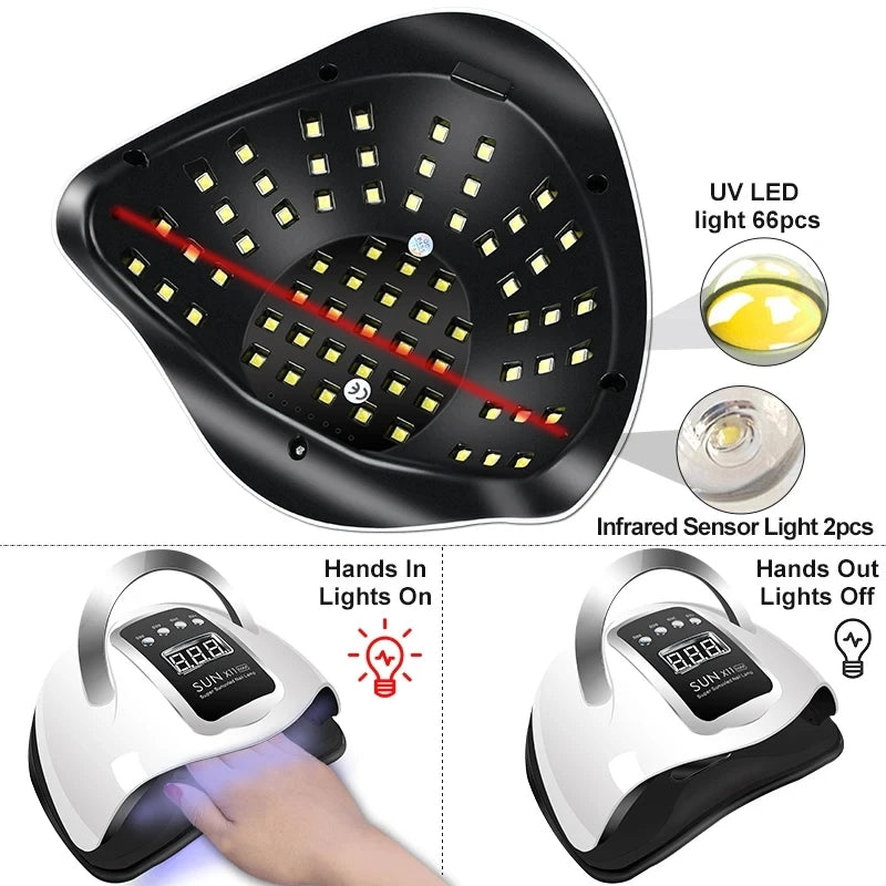 Kit de vernis à ongles COMPLET ! En acrylique, ensemble de Gel Poly avec lampe à ongles, Extension d'ongles, Gel à contruction pour avoir de magnifiques ongles ! 🎗️