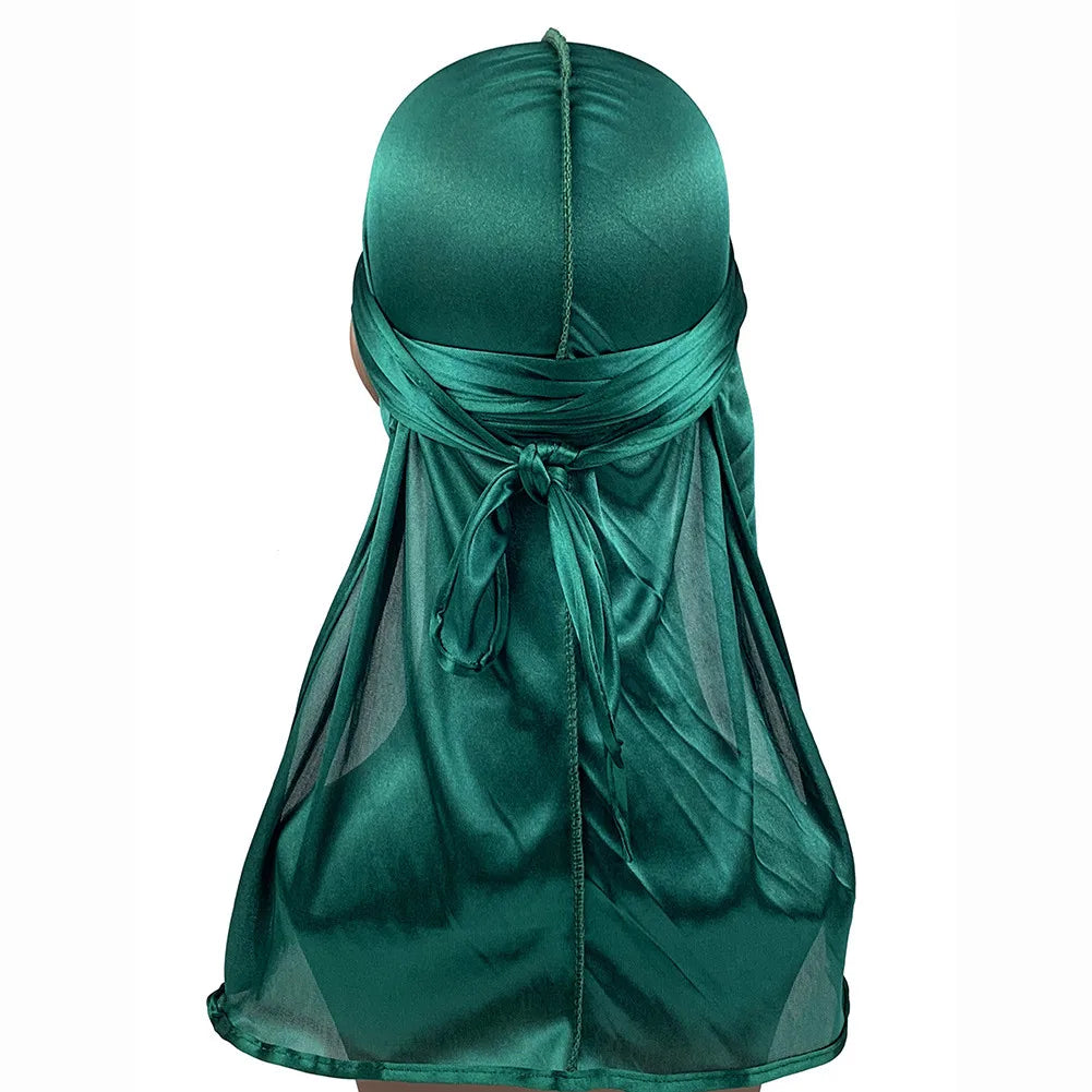 1-4 pièces nouveau soie Durag Bandana Turban chapeau hommes respirant !