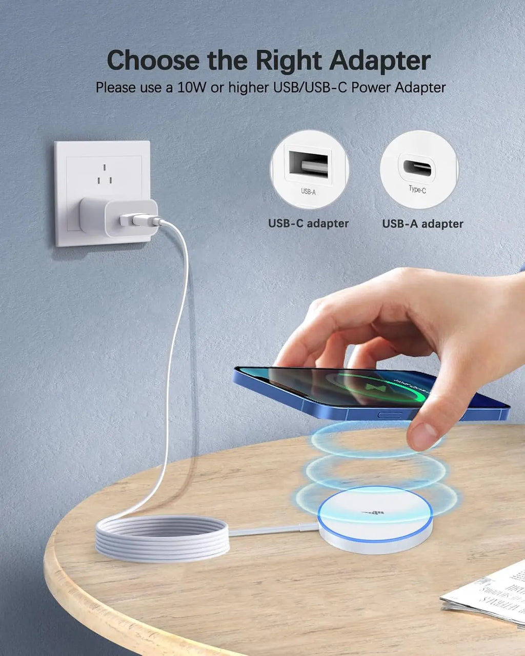 Chargeur sans fil d'origine Apple Magsafe pour iPhone 16 15 14 13 12 11 Pro Max X XS XR 8 Plus Charge rapide