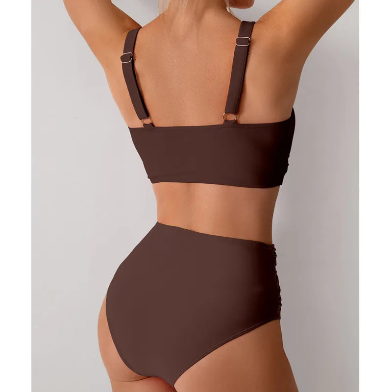 Été Sexy Bikinis Push Up maillots de bain femmes maillots de bain pour femme plage maillot de bain maillots de bain taille haute Bikini ensemble piscine baigneur