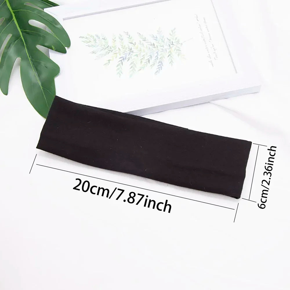 3 pièces élastiques couleur unie bandes de cheveux pour femmes
