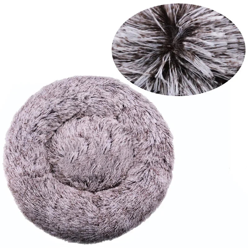 Lit rond pour animaux de compagnie, 40 à 90cm, 6 tailles, pour grand chien, lit Super doux pour chats & chiens