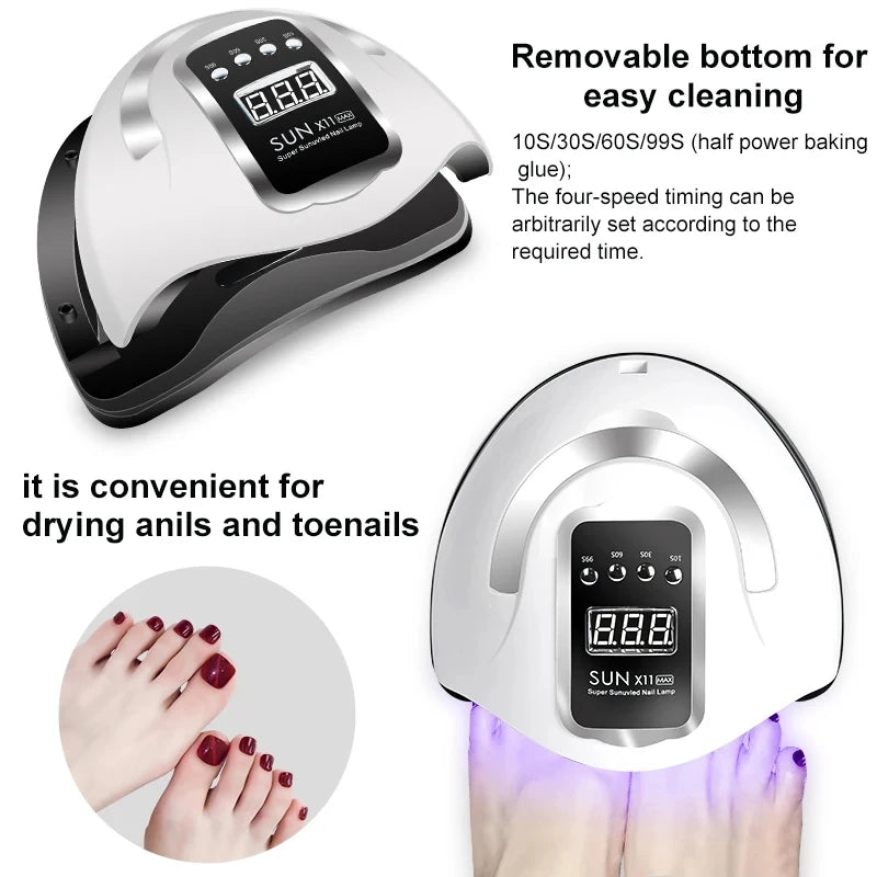 Kit de vernis à ongles COMPLET ! En acrylique, ensemble de Gel Poly avec lampe à ongles, Extension d'ongles, Gel à contruction pour avoir de magnifiques ongles ! 🎗️