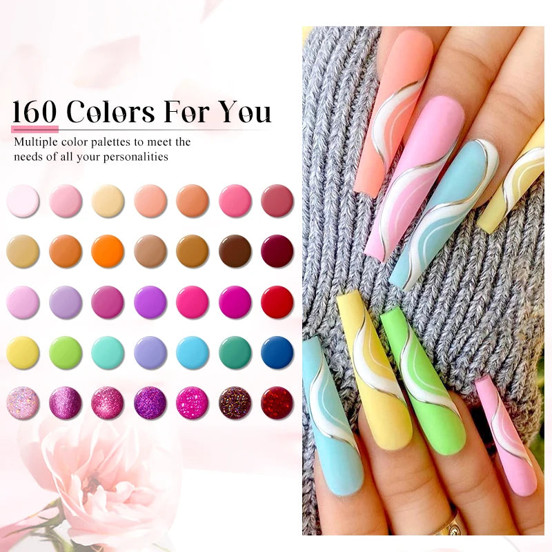Ensemble de vernis à ongles gel UV, kit de manucure longue durée !