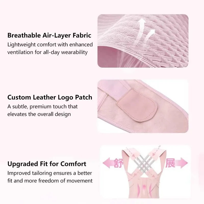 Correcteur de posture |   Ceinture de soutien du dos réglable
