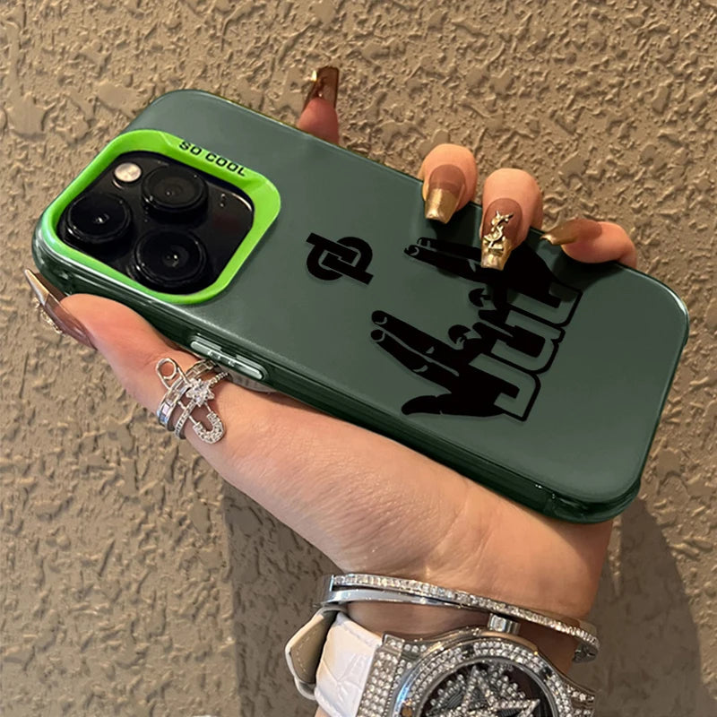 Coque Rappeur JuL C'est Pas Des Lol pour iPhone 17 16 15 14 13 12 11 Pro Max XS X XR 8 7 Plus, placage antichoc, mat