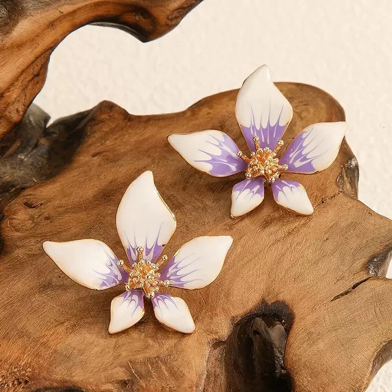 1 paire de nouvelles boucles d'oreilles en forme de fleur pour femmes, design rétro élégant, bijoux tendance, boucles d'oreilles pour femmes, à porter au quotidien