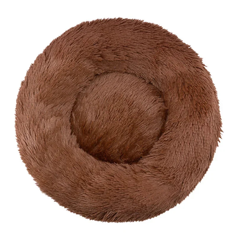 Lit rond pour animaux de compagnie, 40 à 90cm, 6 tailles, pour grand chien, lit Super doux pour chats & chiens
