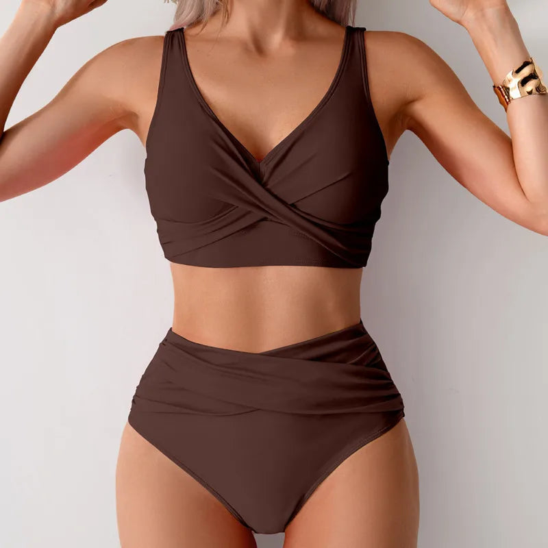 Été Sexy Bikinis Push Up maillots de bain femmes maillots de bain pour femme plage maillot de bain maillots de bain taille haute Bikini ensemble piscine baigneur