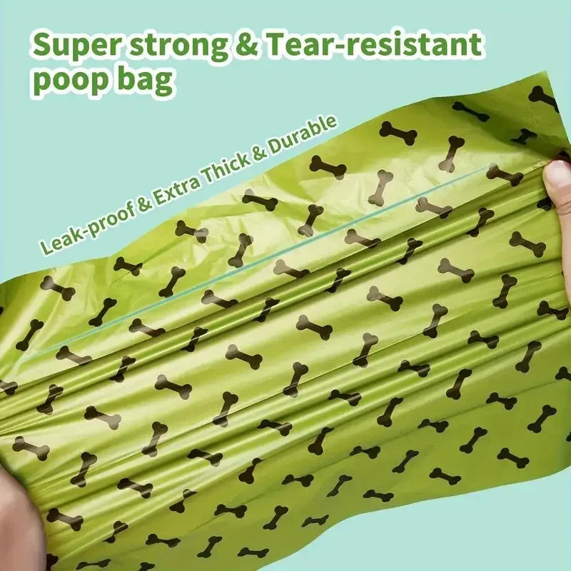 30/600 pièces sacs de merde de chien pour chien grands sacs de déchets de chat chien extérieur maison propre recharge sac poubelle fournitures pour animaux de compagnie 15 sacs/rouleau