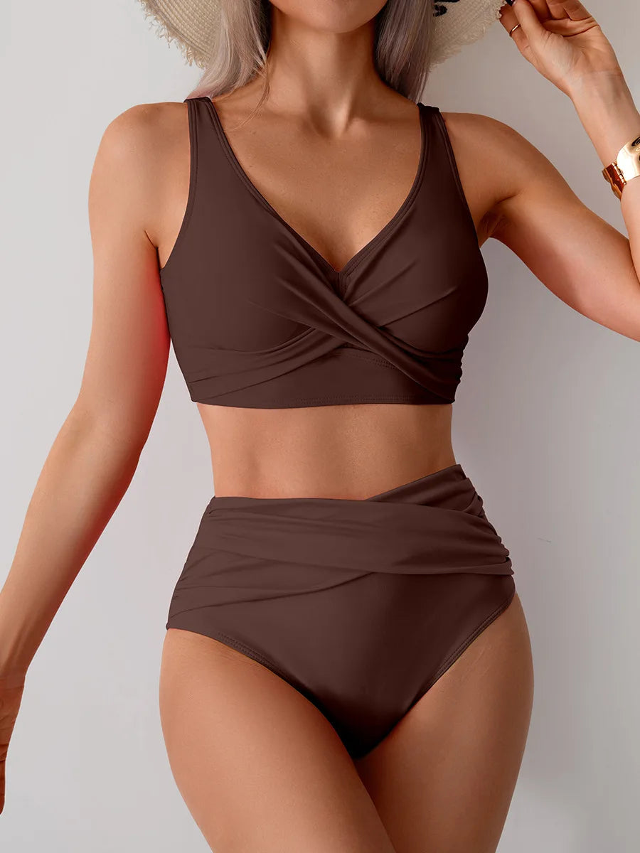 Été Sexy Bikinis Push Up maillots de bain femmes maillots de bain pour femme plage maillot de bain maillots de bain taille haute Bikini ensemble piscine baigneur