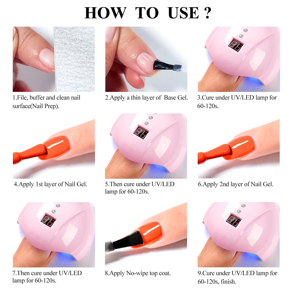 Ensemble de vernis à ongles gel UV, kit de manucure longue durée !
