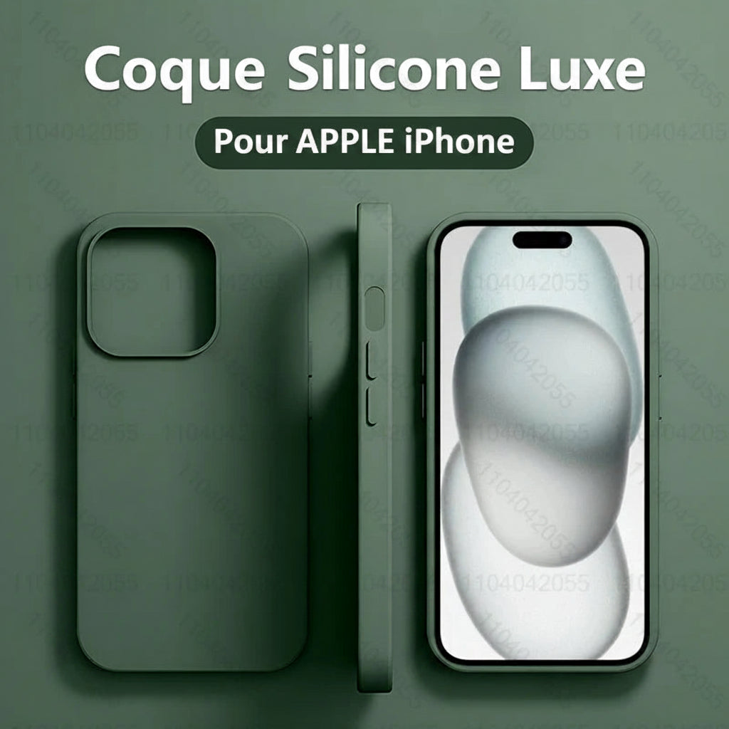 Coque de téléphone en Silicone liquide de luxe pour APPLE iPhone 11 13 12 14 15 16 Pro Max, housse de protection antichoc