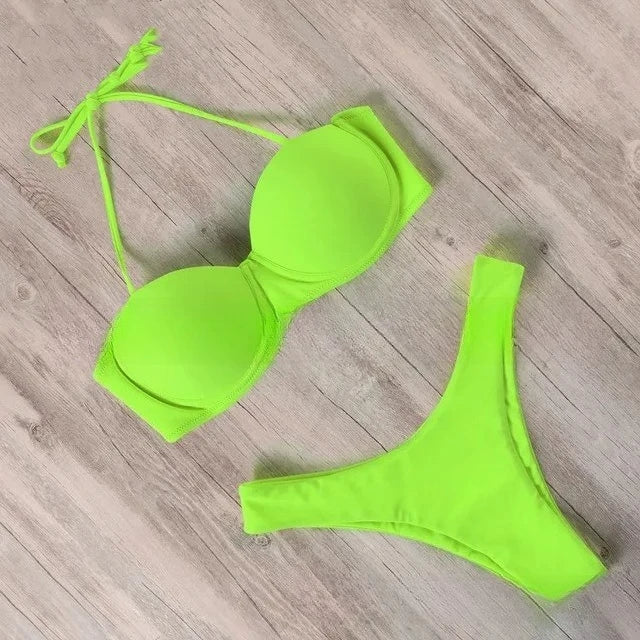 Maillot de bain bikini pour femmes, maillot de bain 2023, ensemble de bikini brésilien léopard, maillot de bain féminin, vêtements de plage d'été, biquini