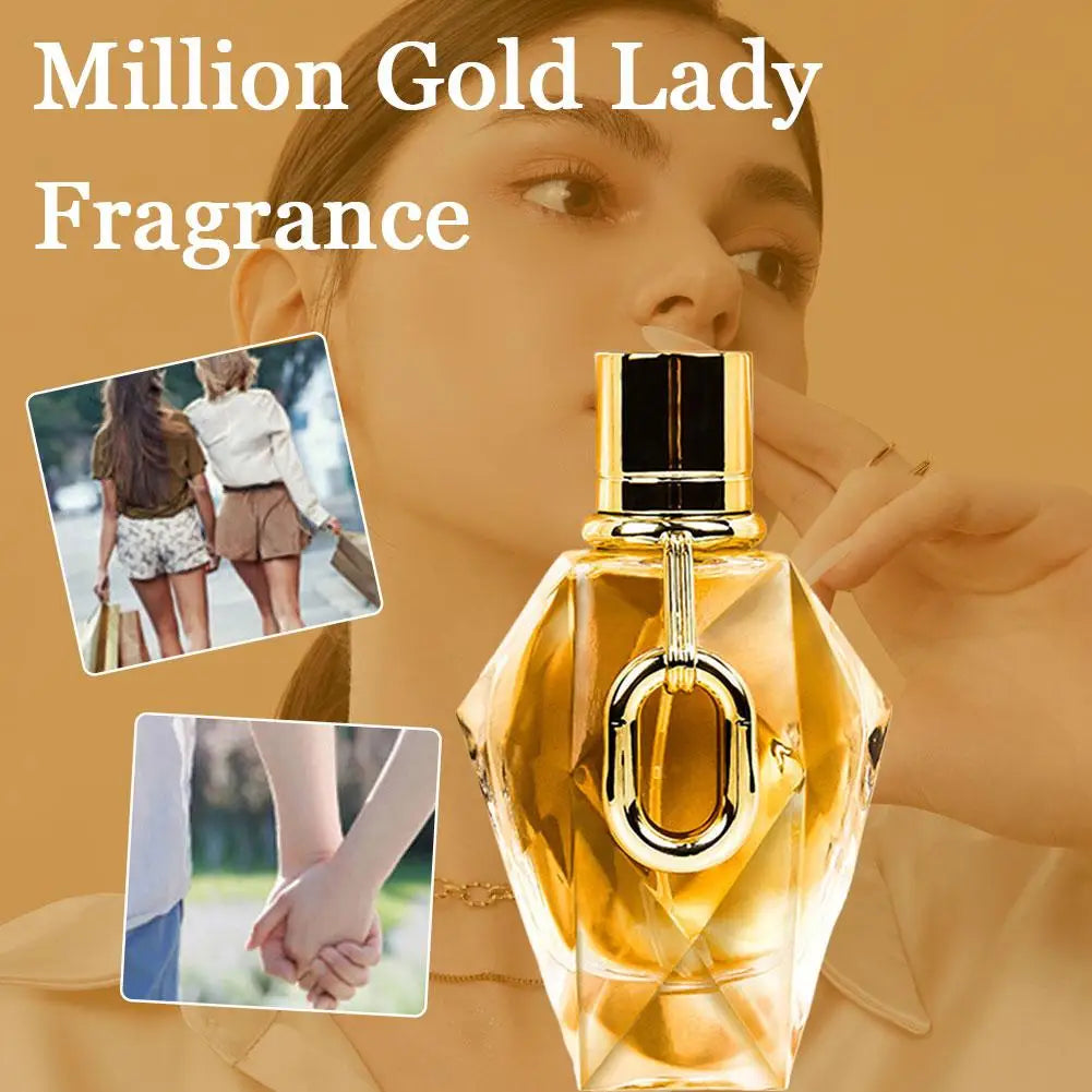 Millions d'or pour femmes EDP |   Parfum floral oriental longue durée avec rose, patchouli & Oud |   Parfum Woody de luxe