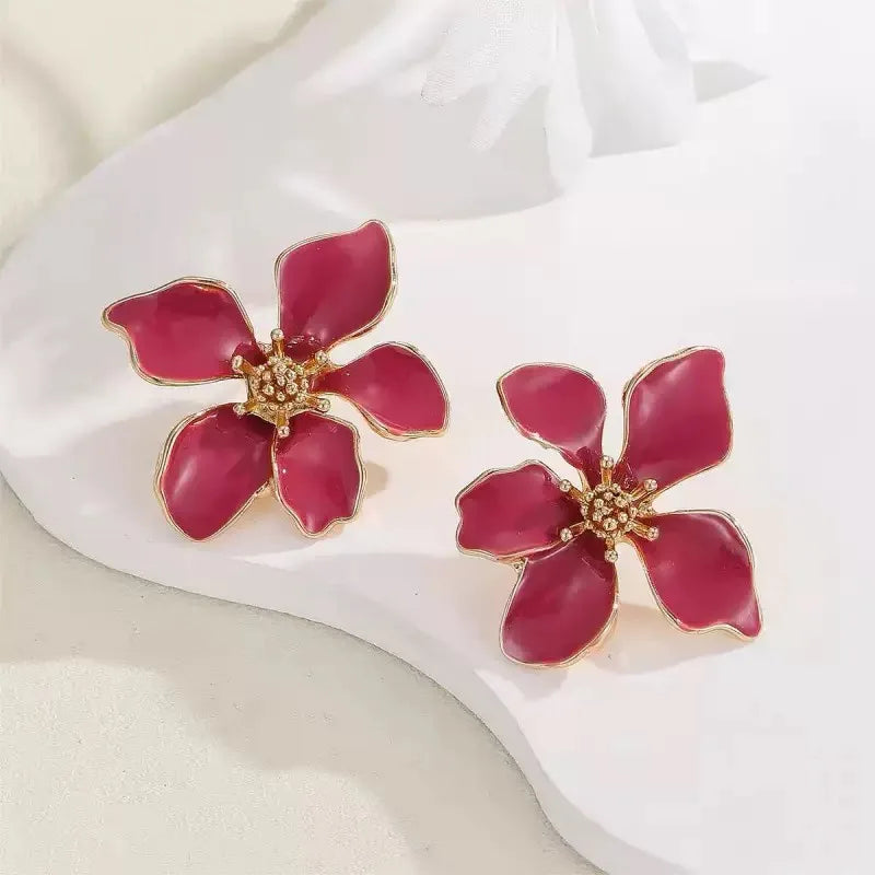 1 paire de nouvelles boucles d'oreilles en forme de fleur pour femmes, design rétro élégant, bijoux tendance, boucles d'oreilles pour femmes, à porter au quotidien