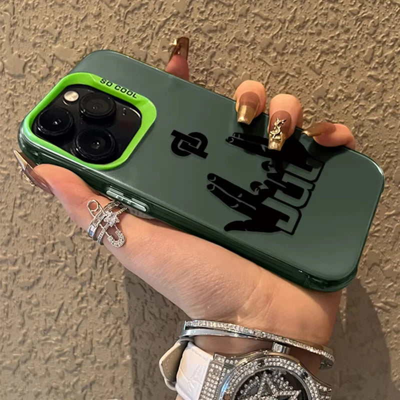 Coque Rappeur JuL C'est Pas Des Lol pour iPhone 17 16 15 14 13 12 11 Pro Max XS X XR 8 7 Plus, placage antichoc, mat