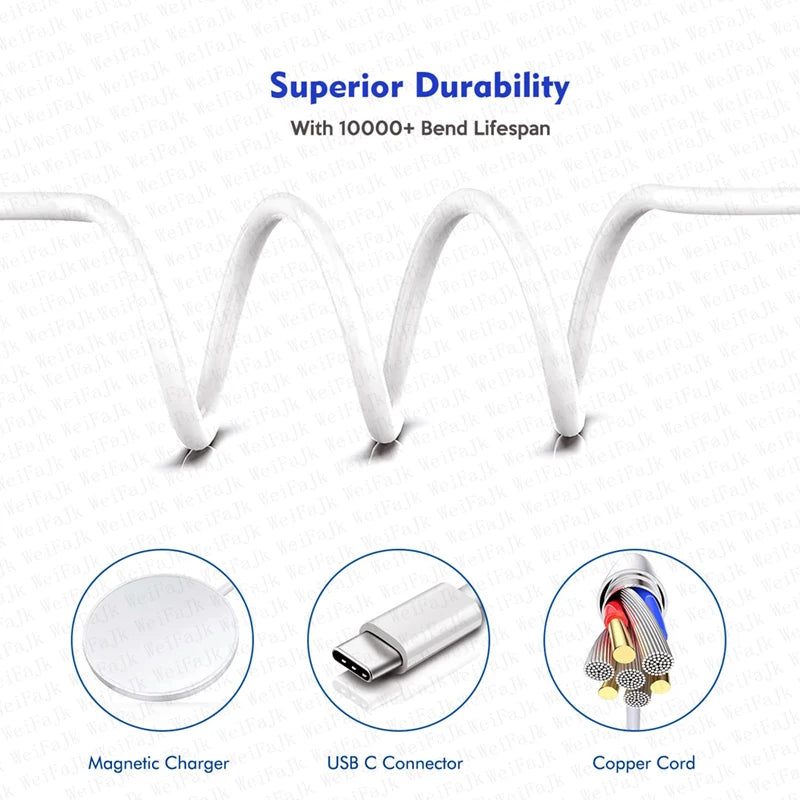 Chargeur sans fil d'origine Apple Magsafe pour iPhone 16 15 14 13 12 11 Pro Max X XS XR 8 Plus Charge rapide
