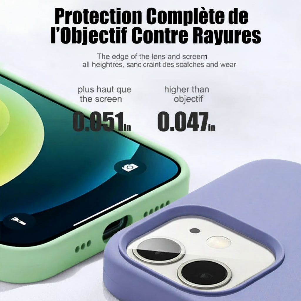 Coque de téléphone en Silicone liquide de luxe pour APPLE iPhone 11 13 12 14 15 16 Pro Max, housse de protection antichoc