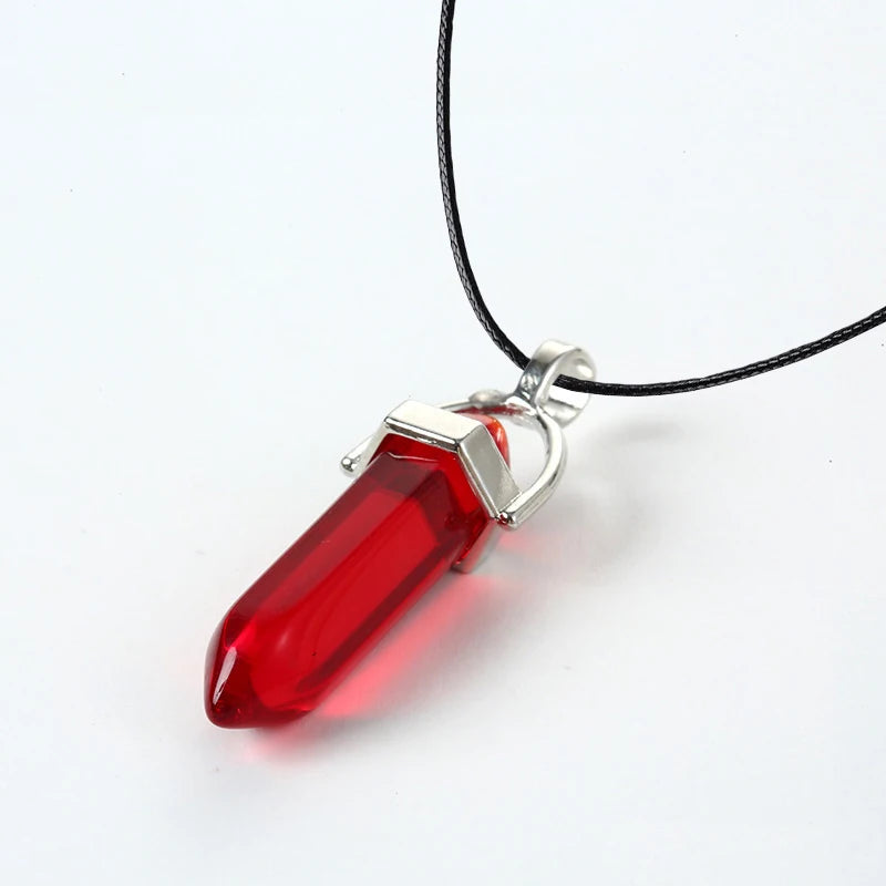 Colliers à Quartz à colonne hexagonale pour femmes, pendentif en cristal rose Turquoises, chaîne en pierre naturelle, ras du cou, bijoux, 2025