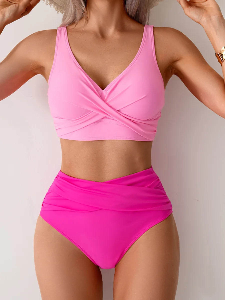 Été Sexy Bikinis Push Up maillots de bain femmes maillots de bain pour femme plage maillot de bain maillots de bain taille haute Bikini ensemble piscine baigneur