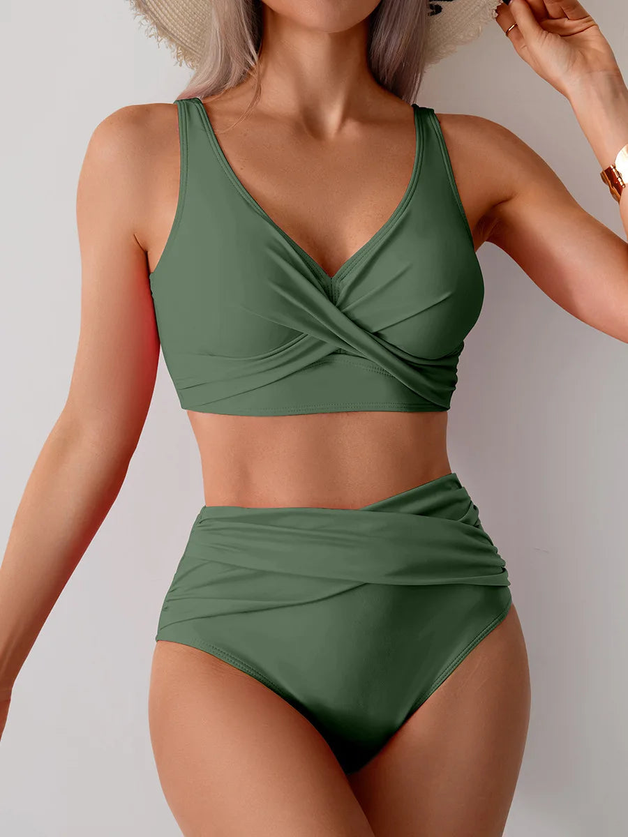 Été Sexy Bikinis Push Up maillots de bain femmes maillots de bain pour femme plage maillot de bain maillots de bain taille haute Bikini ensemble piscine baigneur