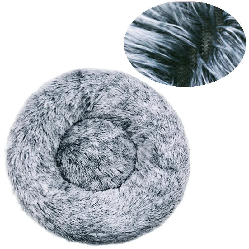 Lit rond pour animaux de compagnie, 40 à 90cm, 6 tailles, pour grand chien, lit Super doux pour chats & chiens