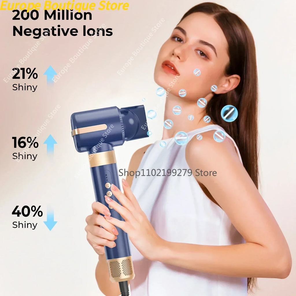 Sèche-cheveux 7 en 1, brosse sans balais, haute vitesse, avec diffuseur, sèche-cheveux ionique, peigne de coiffure à Air chaud, bigoudi automatique