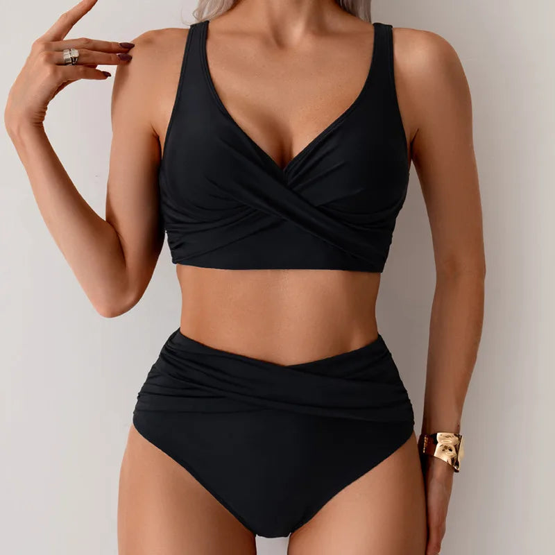 Été Sexy Bikinis Push Up maillots de bain femmes maillots de bain pour femme plage maillot de bain maillots de bain taille haute Bikini ensemble piscine baigneur
