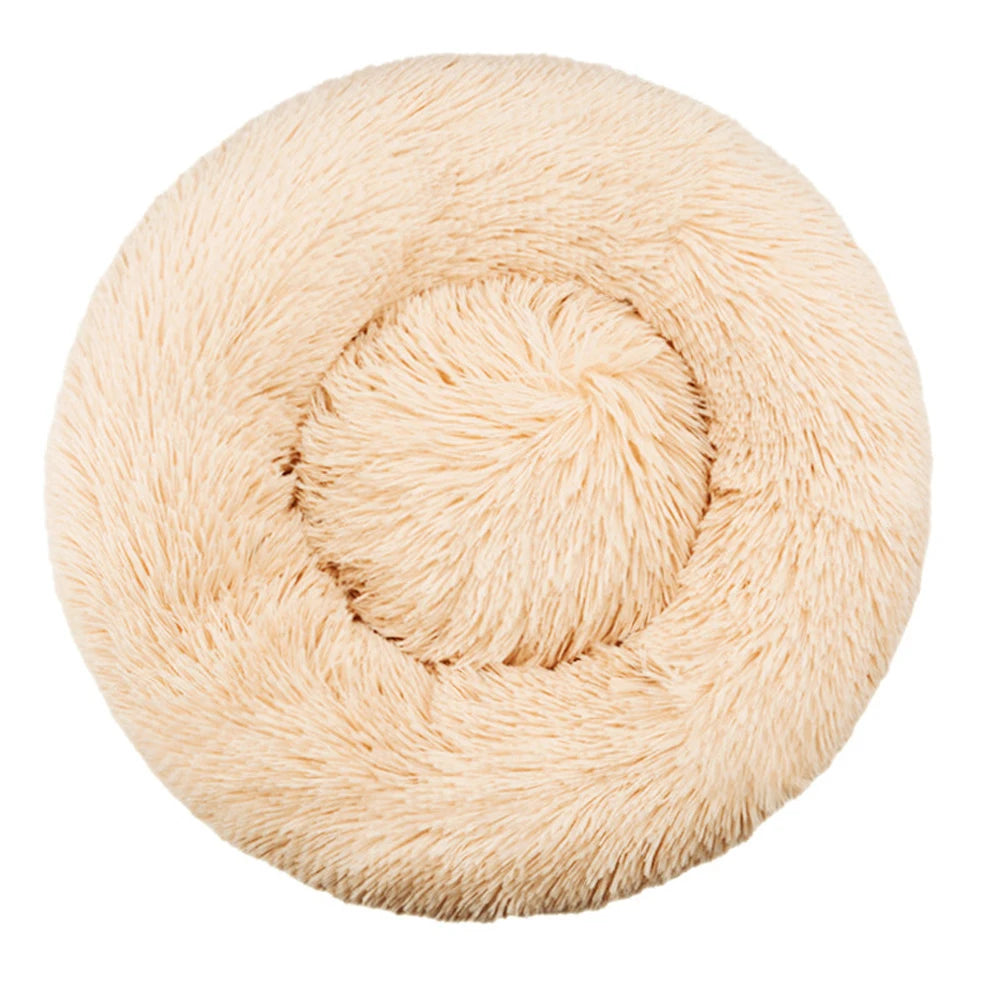 Lit rond pour animaux de compagnie, 40 à 90cm, 6 tailles, pour grand chien, lit Super doux pour chats & chiens
