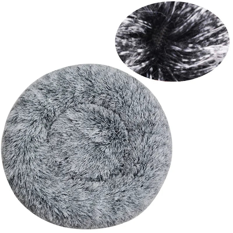 Lit rond pour animaux de compagnie, 40 à 90cm, 6 tailles, pour grand chien, lit Super doux pour chats & chiens