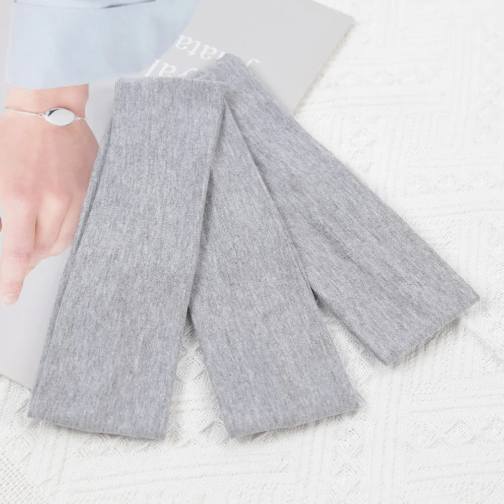3 pièces élastiques couleur unie bandes de cheveux pour femmes