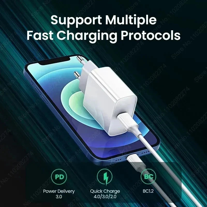 PD 30W chargeur rapide pour Apple iPhone 17 11 12 13 14 15 16 Pro Max
