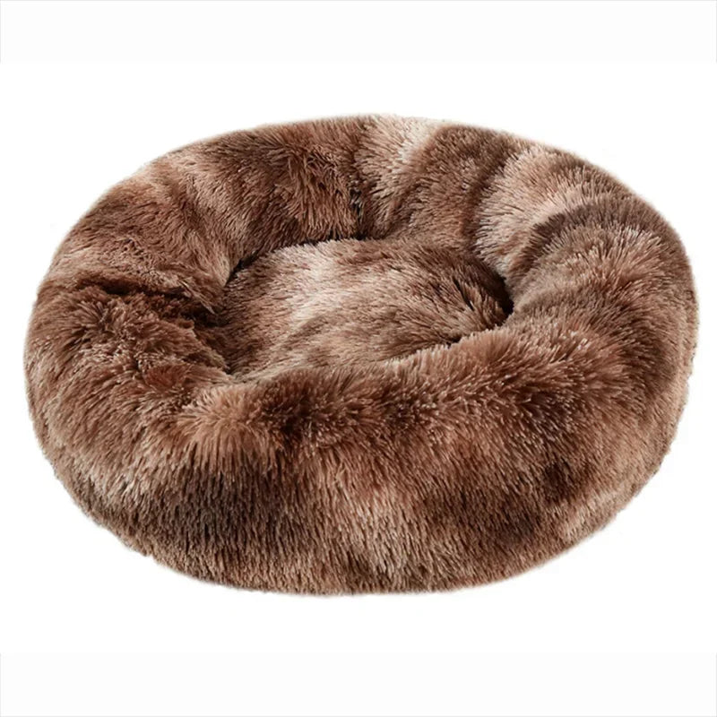 Lit rond pour animaux de compagnie, 40 à 90cm, 6 tailles, pour grand chien, lit Super doux pour chats & chiens
