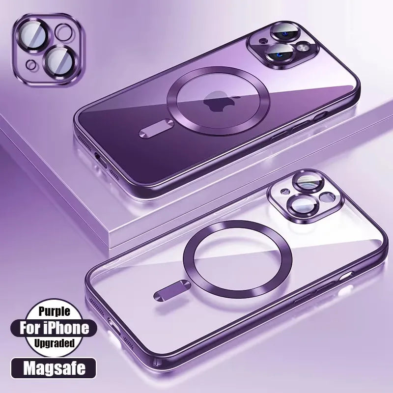 Coque en silicone ultra-mince plaquée transparente pour iPhone 16 15 14 13 12 11 Pro Max 16 Plus