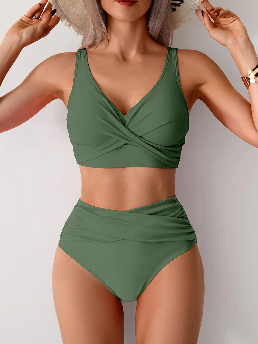 Été Sexy Bikinis Push Up maillots de bain femmes maillots de bain pour femme plage maillot de bain maillots de bain taille haute Bikini ensemble piscine baigneur