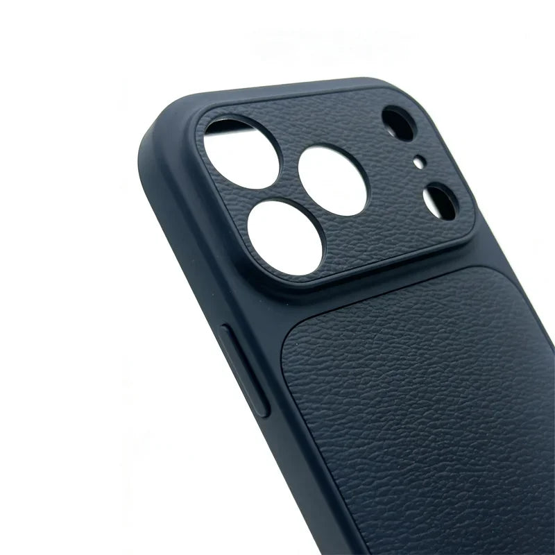 Étui en cuir personnalisé avec initiales en or et argent pour iPhone 15 14 13 17 Pro Max 14 16 Plus 17 Air, protection d'objectif de luxe✨