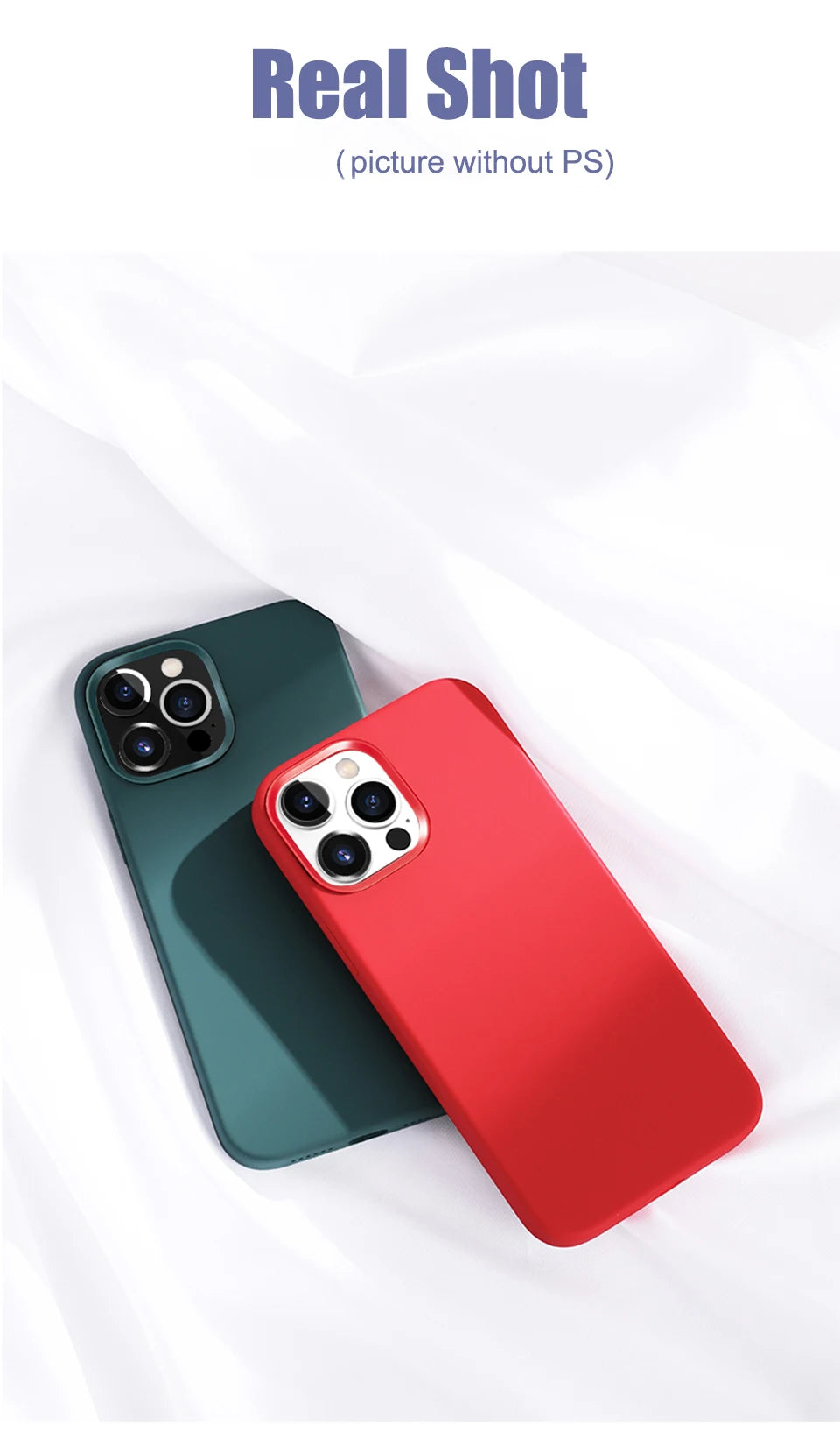 Coque de téléphone en Silicone liquide de luxe pour APPLE iPhone 11 13 12 14 15 16 Pro Max, housse de protection antichoc