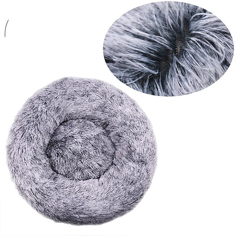 Lit rond pour animaux de compagnie, 40 à 90cm, 6 tailles, pour grand chien, lit Super doux pour chats & chiens