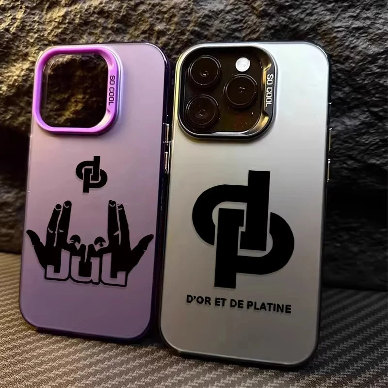 Coque Rappeur JuL C'est Pas Des Lol pour iPhone 17 16 15 14 13 12 11 Pro Max XS X XR 8 7 Plus, placage antichoc, mat