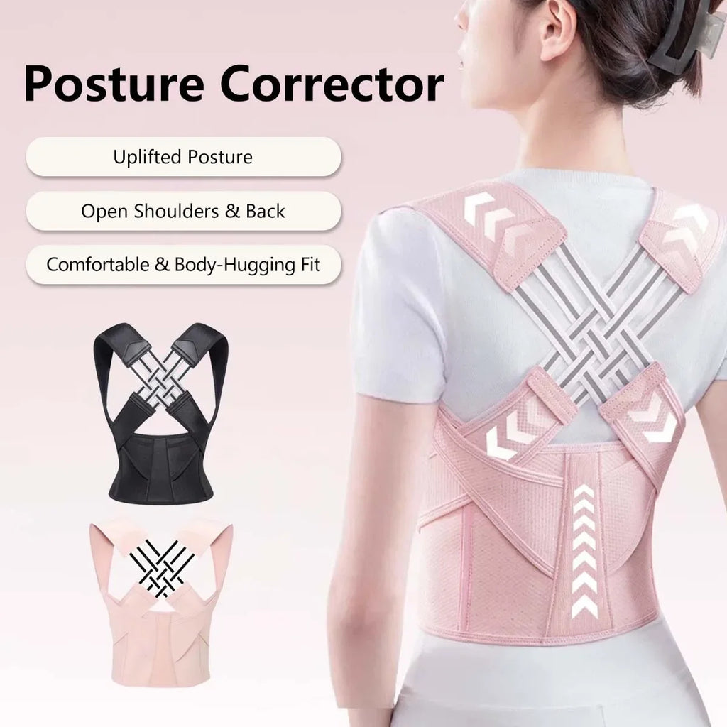 Correcteur de posture |   Ceinture de soutien du dos réglable