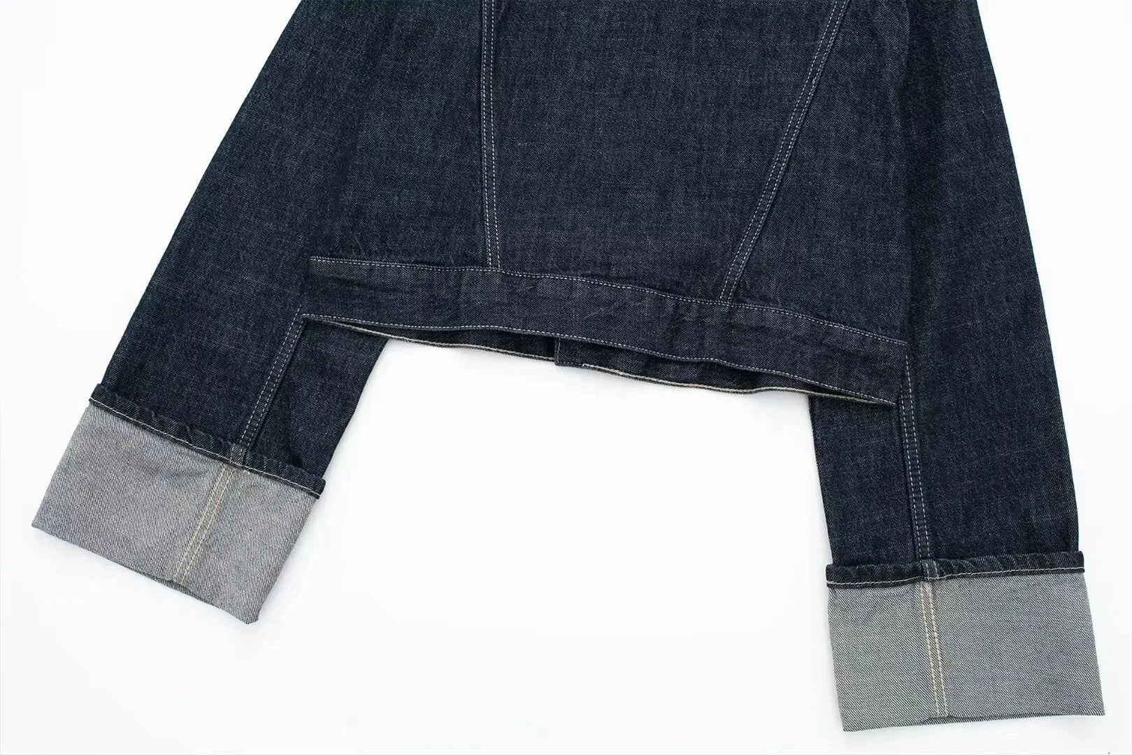 HH femmes mode Denim ensemble décontracté revers à manches longues veste courte boutons femme Vintage jambe large jean ample pantalons longs