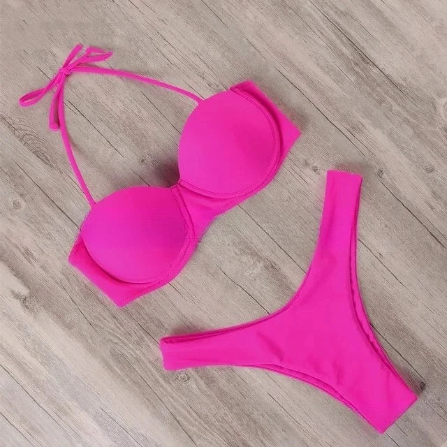 Maillot de bain bikini pour femmes, maillot de bain 2023, ensemble de bikini brésilien léopard, maillot de bain féminin, vêtements de plage d'été, biquini