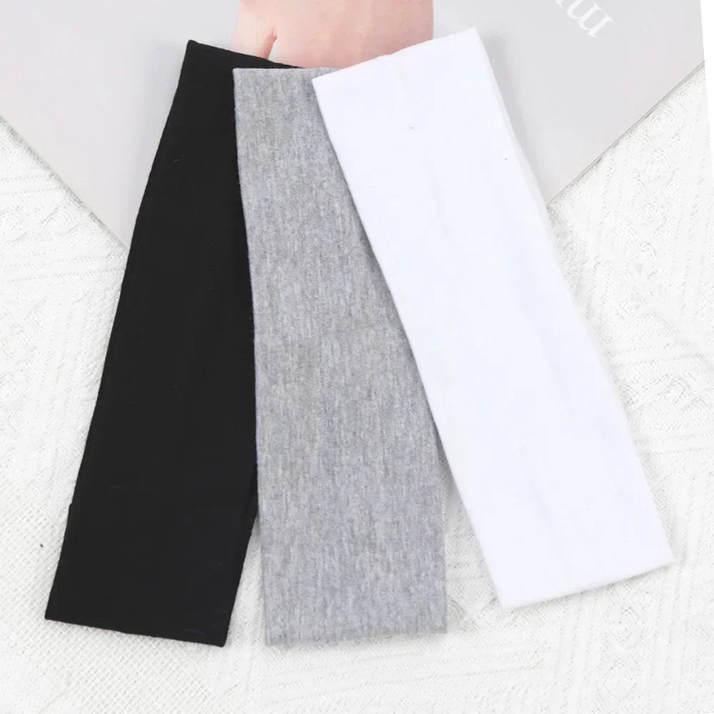 3 pièces élastiques couleur unie bandes de cheveux pour femmes