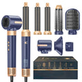 Sèche-cheveux 7 en 1, brosse sans balais, haute vitesse, avec diffuseur, sèche-cheveux ionique, peigne de coiffure à Air chaud, bigoudi automatique